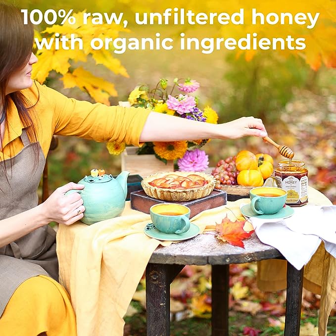 SUPER HONEY - Virginia Turmeric Ashwagandha & Ginger Honey with Black Pepper -  Ayurveda Inspired Pure Honey