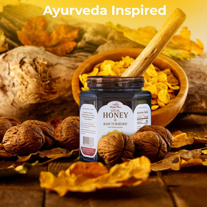 SUPER HONEY - Virginia Turmeric Honey with Ceylon Cinnamon, Clove & Black Pepper - Ayurveda Inspired Pure Honey