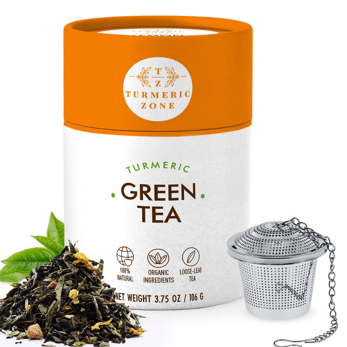 Turmeric Zone - Organic Turmeric Green Tea - 3.75 oz