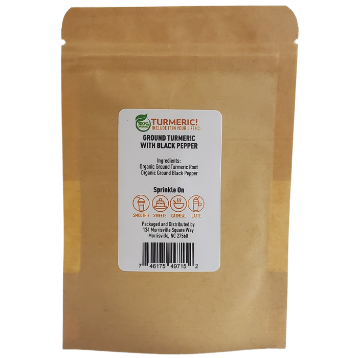 2 x Pack Organic Turmeric Powder with Black Pepper 1.25 oz