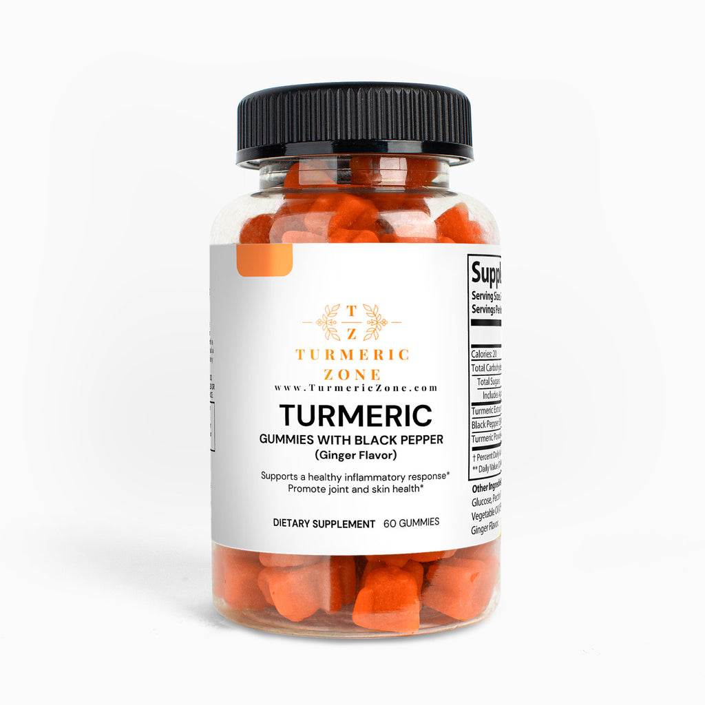 NEW - Turmeric Gummies w/ Black Pepper (Ginger Flavor) — TurmericZone