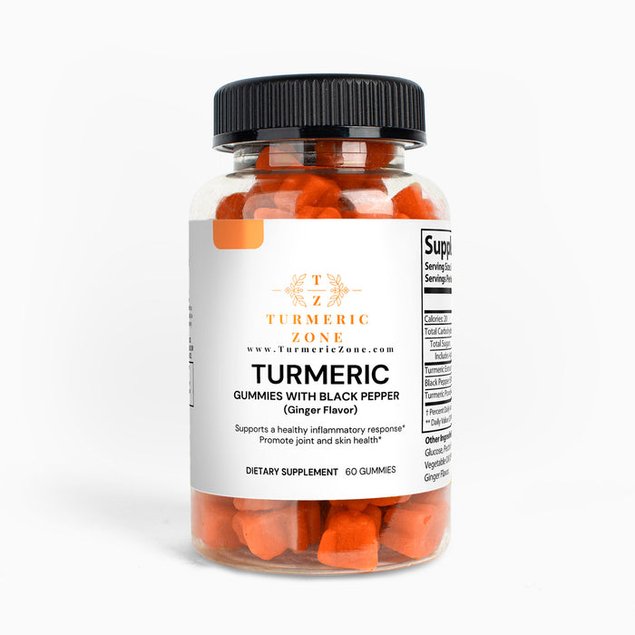 NEW - Turmeric Gummies w/ Black Pepper (Ginger Flavor)